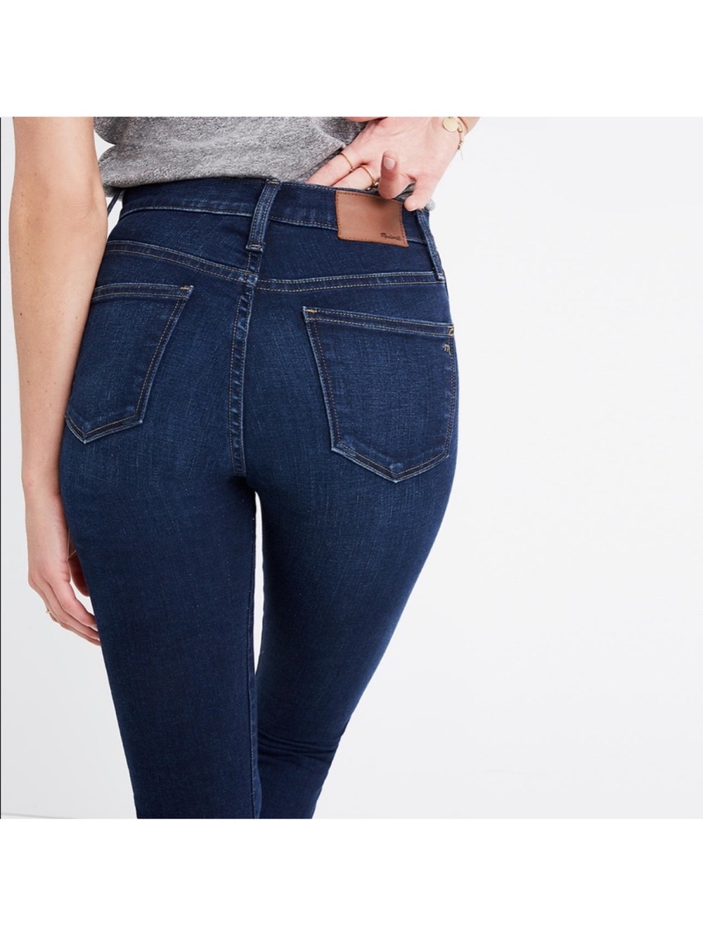 Madewell 10” High Rise Indigo Skinny Jeans. Womens Size 28. Inseam: 28 in. Soft